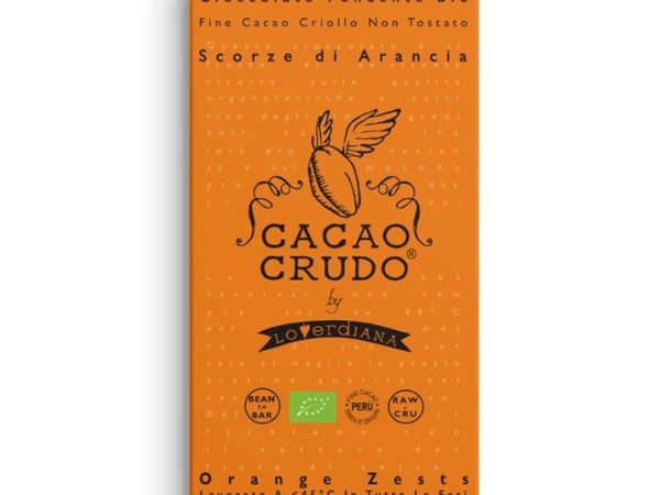 Bar Organic Dark Chocolate & Orange Zests