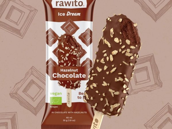Rawito Organic Hazelnut Chocolate Ice Cream