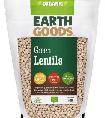 Organic Green Lentils 340g