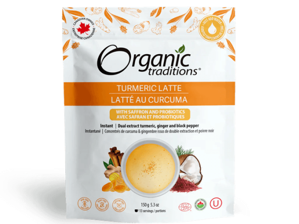 Organic Traditions Turmeric Latte with Saffron 150G