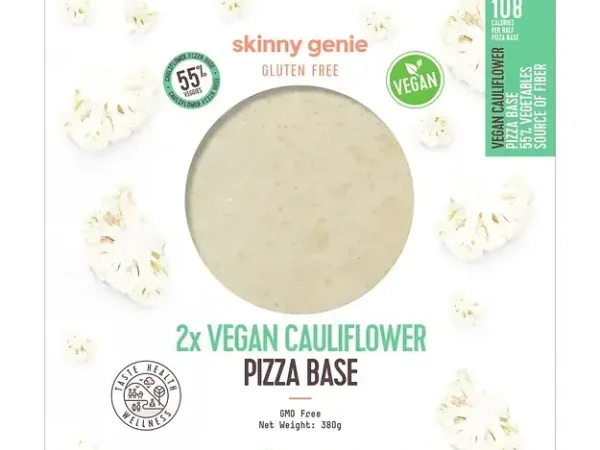 Vegan Cauliflower Gluten Free Pizza Base 26cm - 2 Pieces