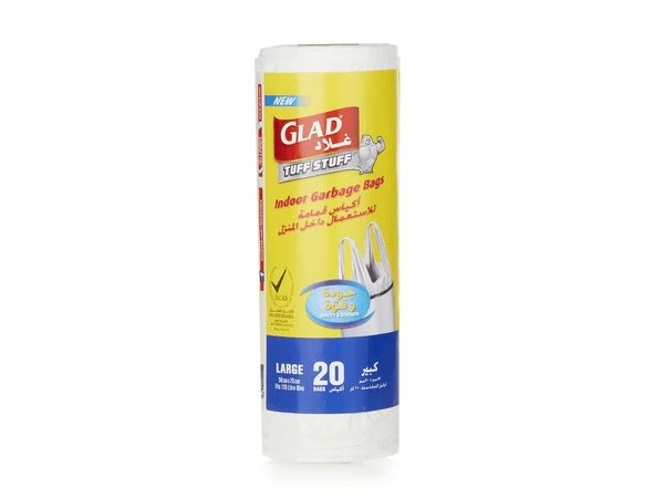 Glad Tuff Indoor Garbage Bags 20 x 110 Liter