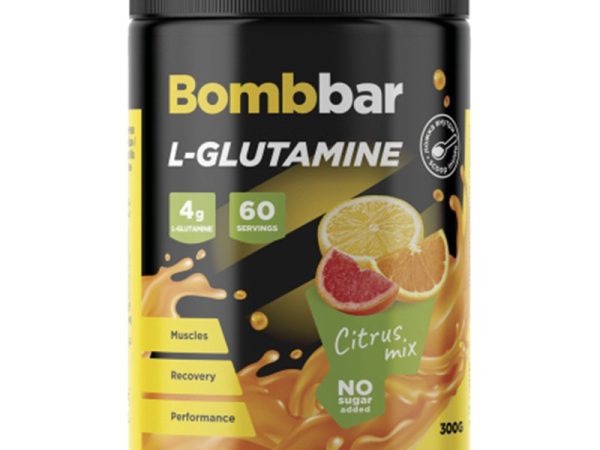 BOMBBAR BCAA L-Glutamine Powder Dietary Supplement With