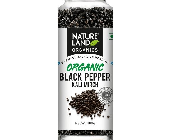 Organic Black Pepper 100 Gm Natureland