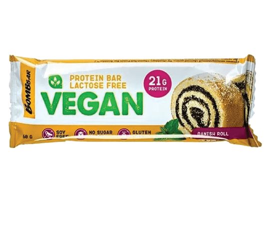 BOMBBAR VEGAN Protein Bar DANISH ROLL