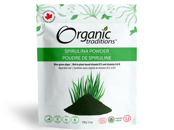 Organic Traditions Spirulina Powder 150G