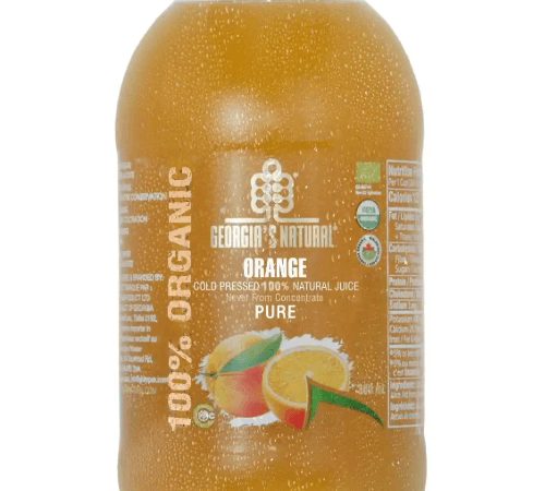 Georgia Organic Cold Pressed Natural Pure Orange Juice 300ml