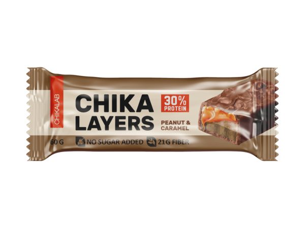 CHIKALAYERS Chocolate Protein Bar Salted Caramel with