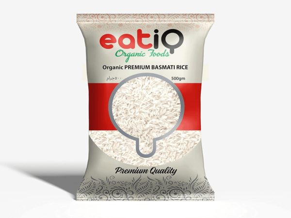 EatiQ Organic Foods - Organic Basmati Rice - 500GM