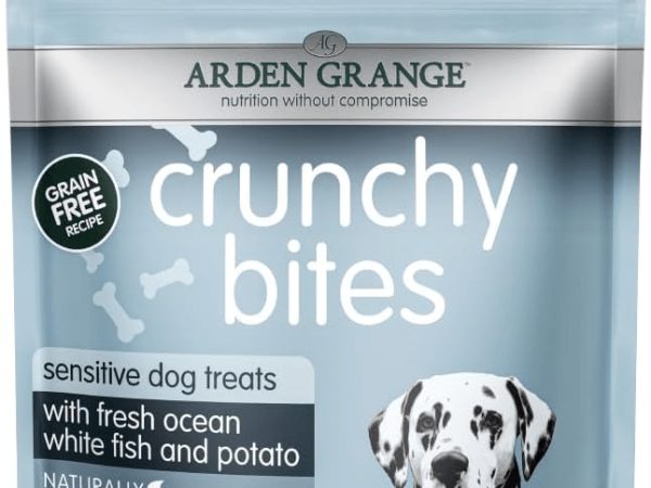 Arden Grange Crunchy Bites Sensitive Dog Treats - 225G