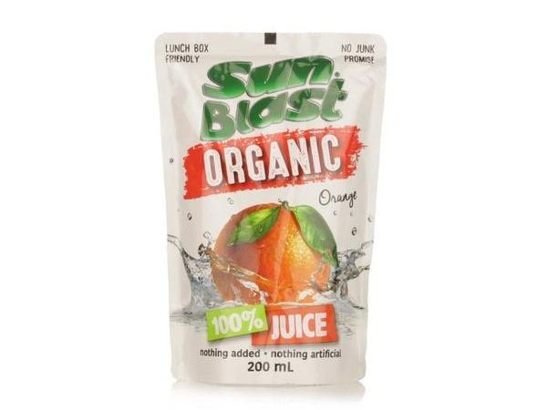 Organic Juice Orange 200ML Sunblast