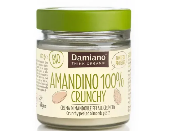 Organic Crunchy Peeled Almond Paste – 180g