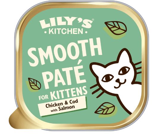 Lilys Kitchen Chicken Cod & Salmon Pate Kitten Food - 85G