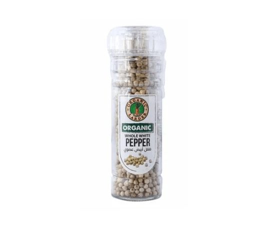 Organic Whole White Pepper 70G