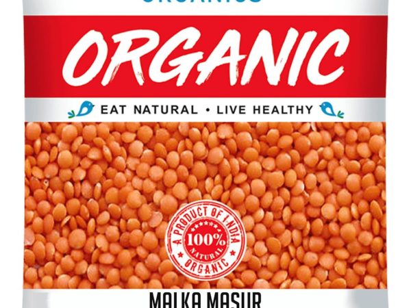 Natureland Organic Malka Masur – 500g