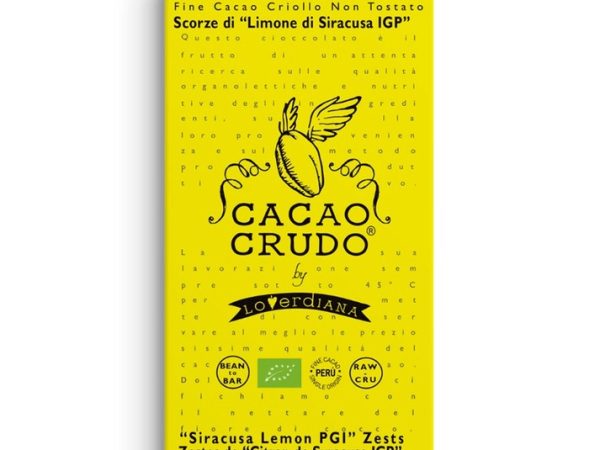 Bar Organic Dark Chocolate & Lemon Zests