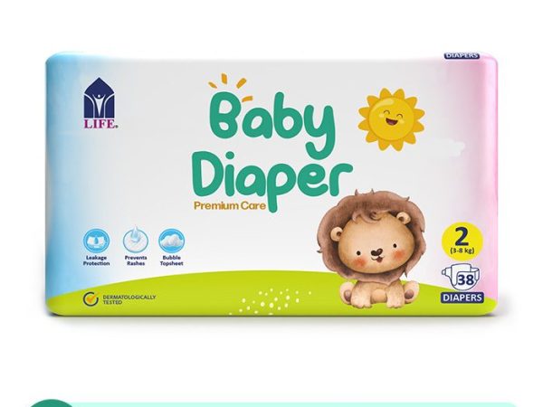 Life Baby Diaper Size 2-Small 3-8KG 38s