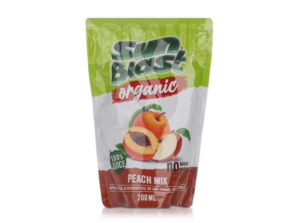 Organic Juice Peach Mix 200ML Sunblast